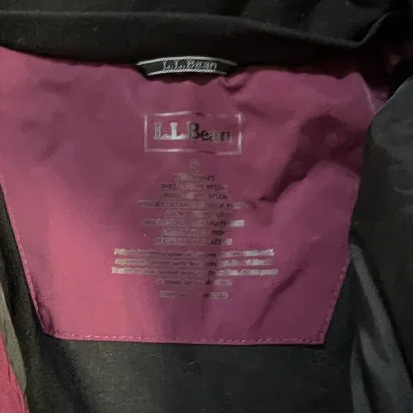 LL Bean Purple and Black Ski Jacket Women's Small - Picture 5 of 6